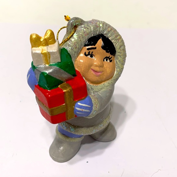 Alaskan native girl ornament - Picture 1 of 11